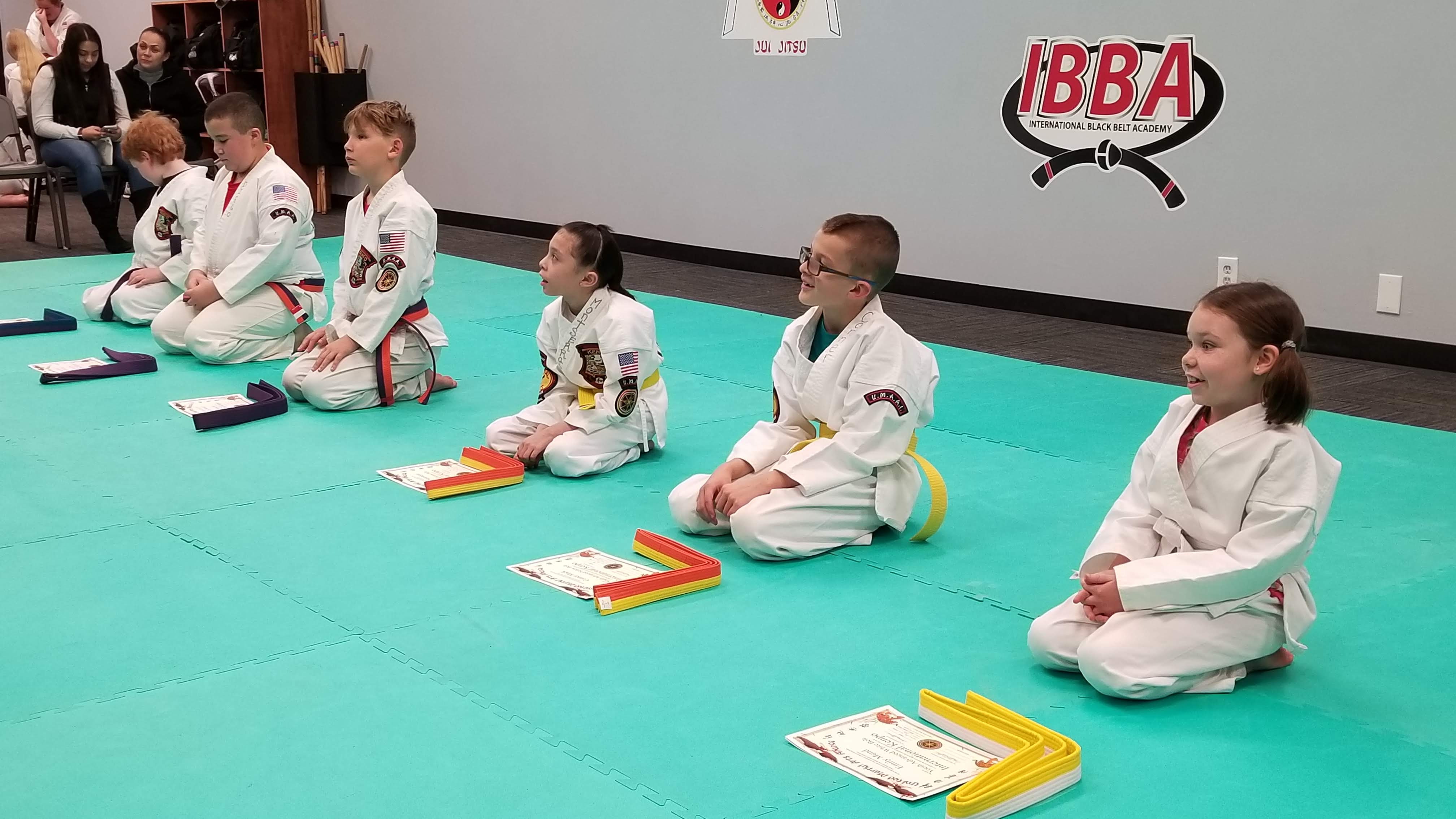 Belt testing ceremony